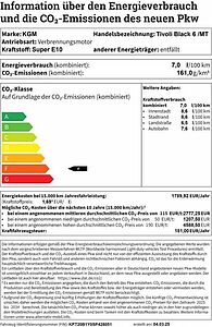 SsangYong Tivoli Black MT 2WD+Navi+Sitzhzg.+Kamera+Garanti